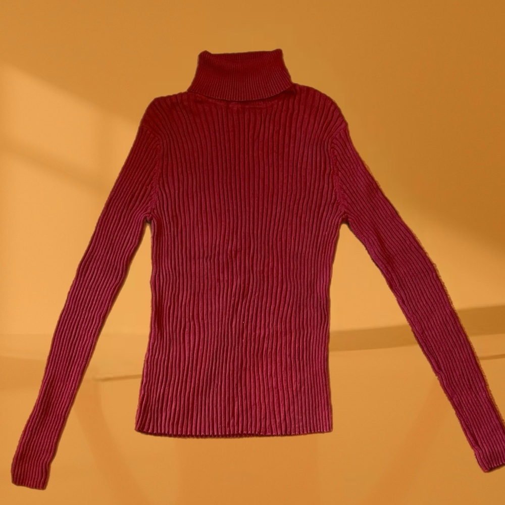 Vintage Express ribbed turtleneck sweater